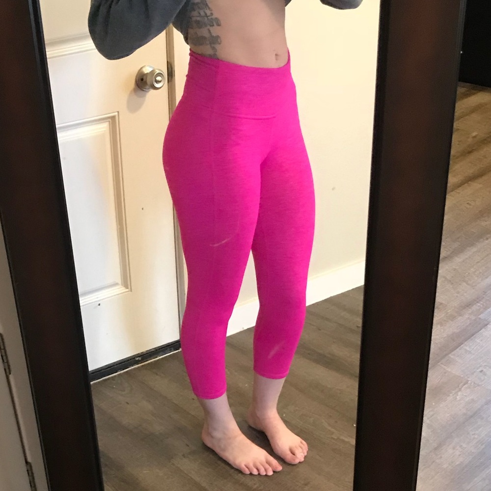 Hot pink athleta leggings xs